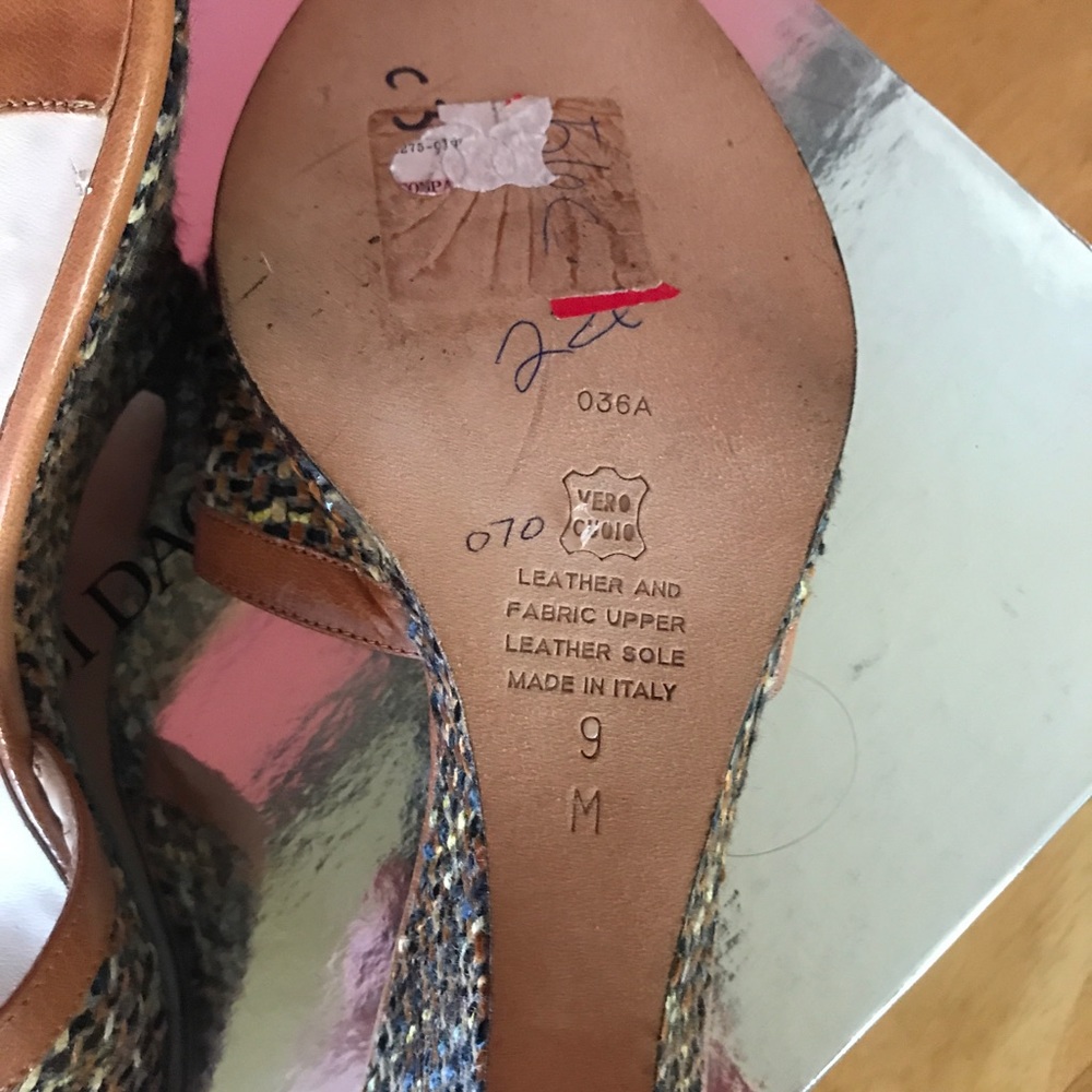 Brown Leather Platform High Heel - image 2